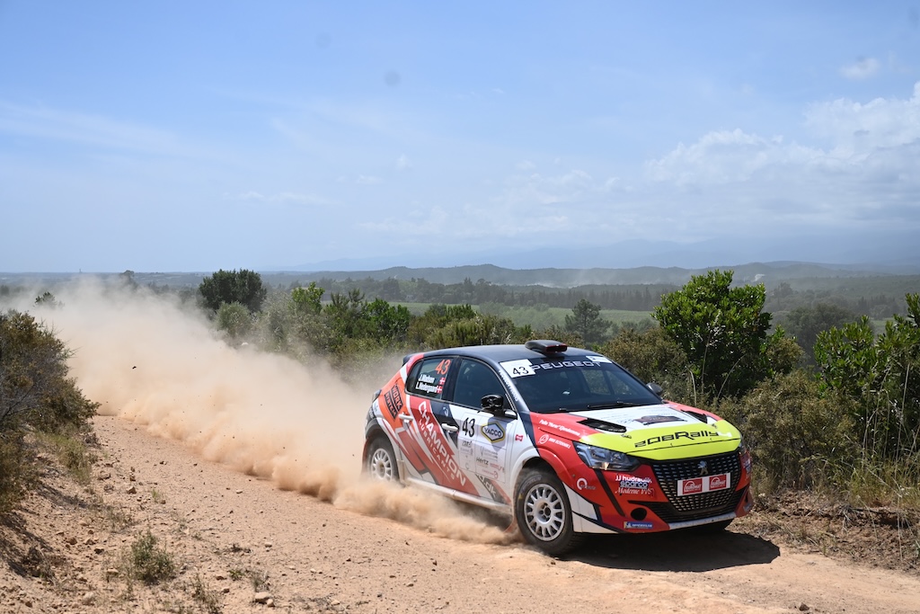 Forholdene for Jakob Madsen og Line Nedergaard var helt specielle under Rallye Terra d’Aléria.
(Foto: Glad Sport Presse)